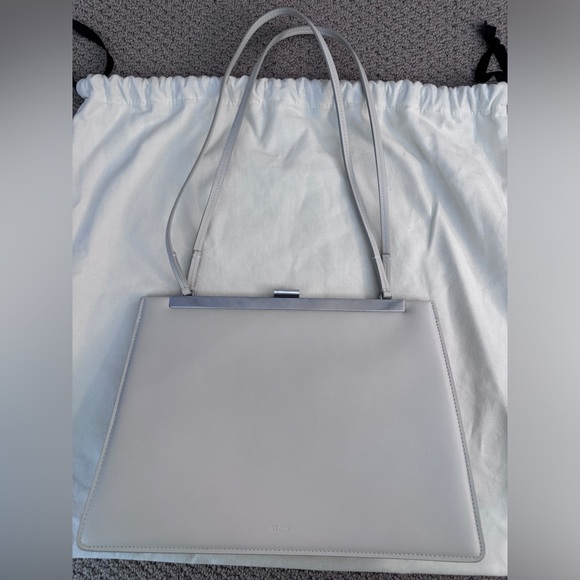 Celine Clasp leather handbag white - Picture 3 of 7